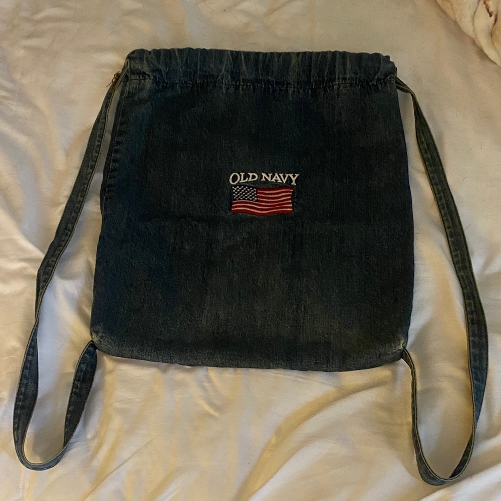 Old navy Jean back pack,14l x 11 w